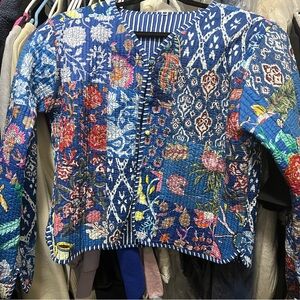 Reversible Quilted Jacket (Kantha)